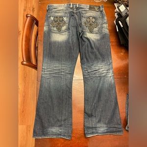 (SOLD) Y2K Guess Skater Jeans Affliction/Rock Revival Style